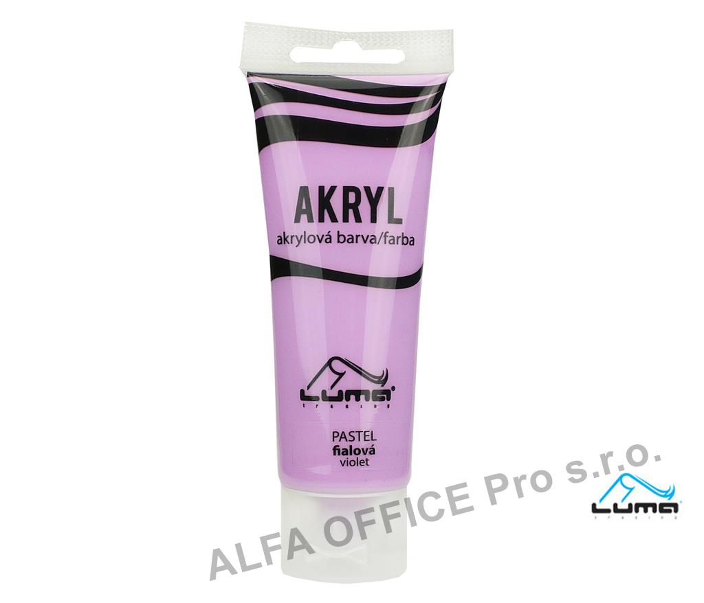 Akrylová barva LUMA - PASTEL / 75 ml / fialová