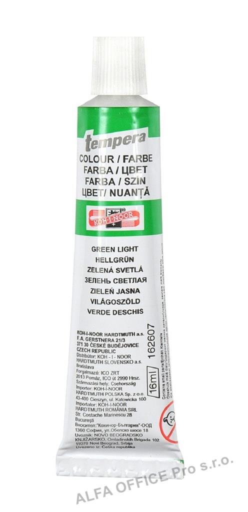 Temperová barva - rumělka zelaná světlá / tuba 16 ml