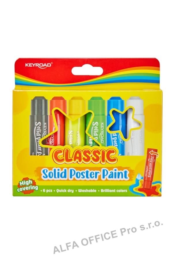 Temperové barvy Keyroad tuhé - classic / 6 ks