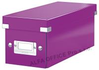 Krabice Leitz Click & Store - na CD / fialová
