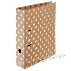 Herlitz pořadač A4 pákový Pure Glam 8 cm hnědá