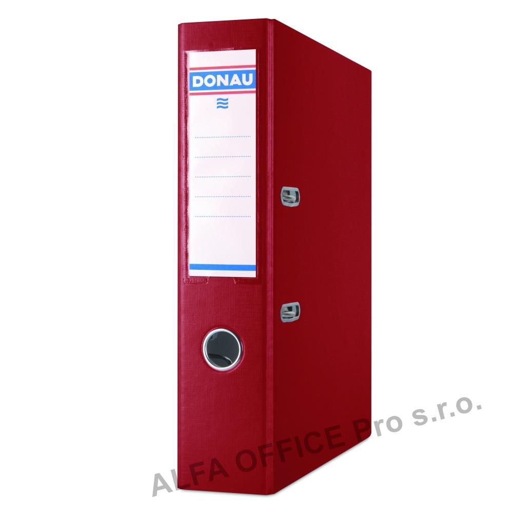 Pořadač A4 pákový Donau Master PP - hřbet 7,5 cm / bordó