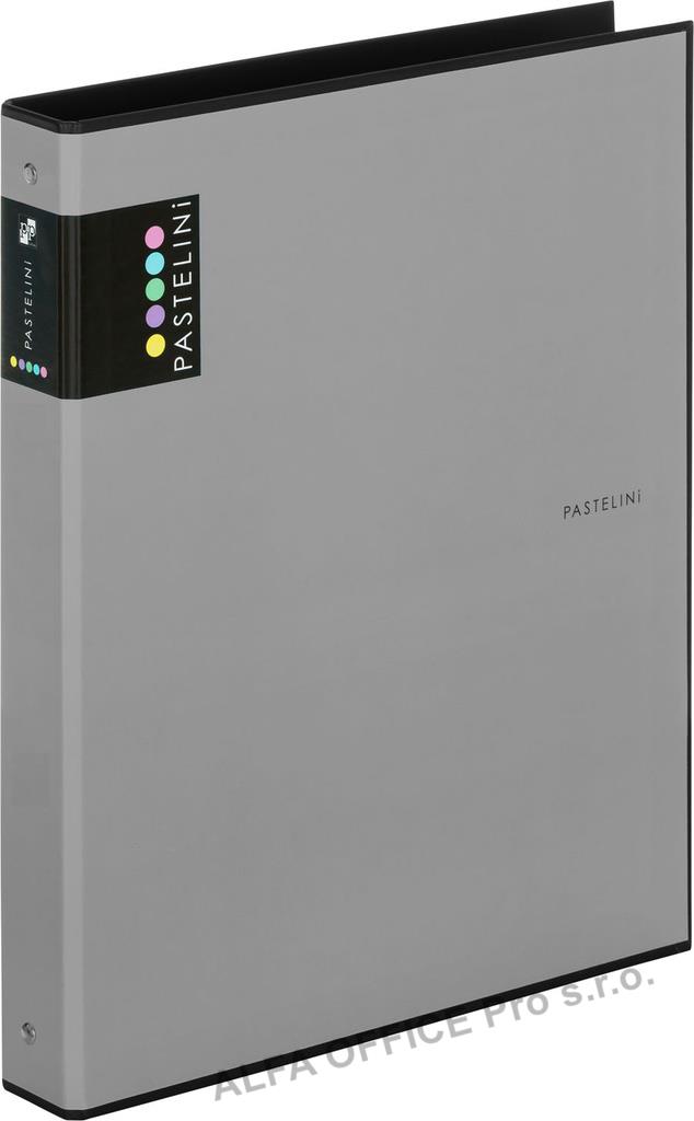 Pořadač A4 kroužkový PASTELINi - 4-kroužek / šedá