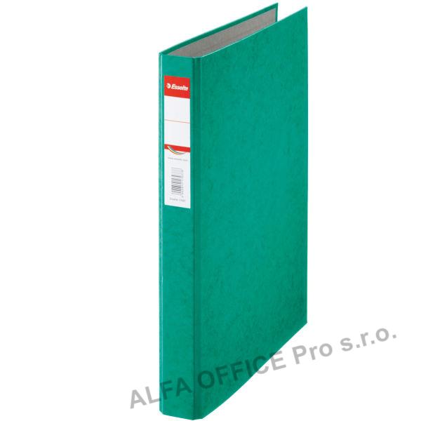 Pořadač Esselte A4 kroužkový Rainbow 2 - kroužek 4,2 cm / zelená