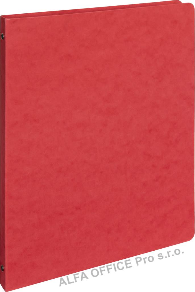 Desky A4 kroužkové prešpánové - 4 - kroužek / červená