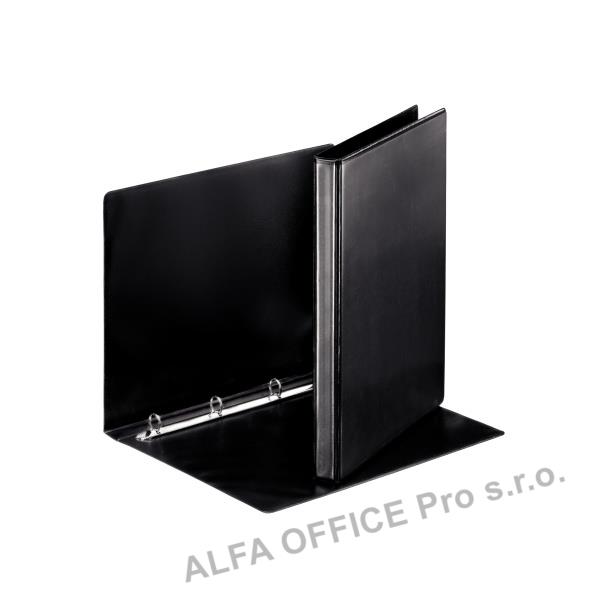 Pořadač Esselte A4 kroužkový prezentační 4 - kroužek 3 cm / černá