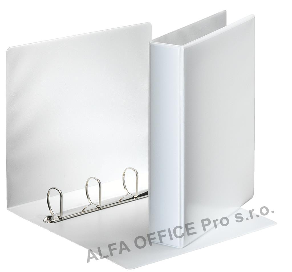 Pořadač Esselte A4 kroužkový prezentační 4 - kroužek 6,2 cm / bílá