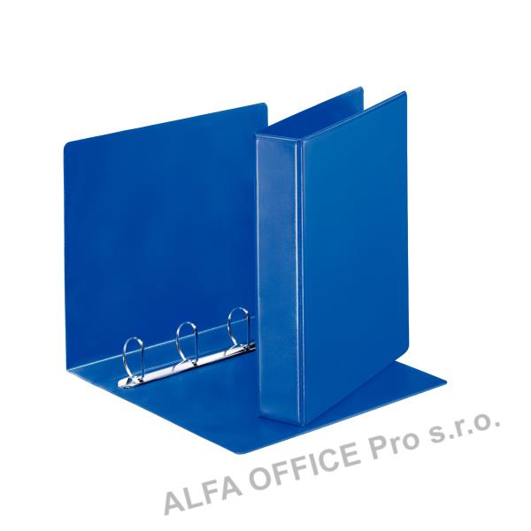 Pořadač Esselte A4 kroužkový prezentační 4 - kroužek 6,2 cm / modrá