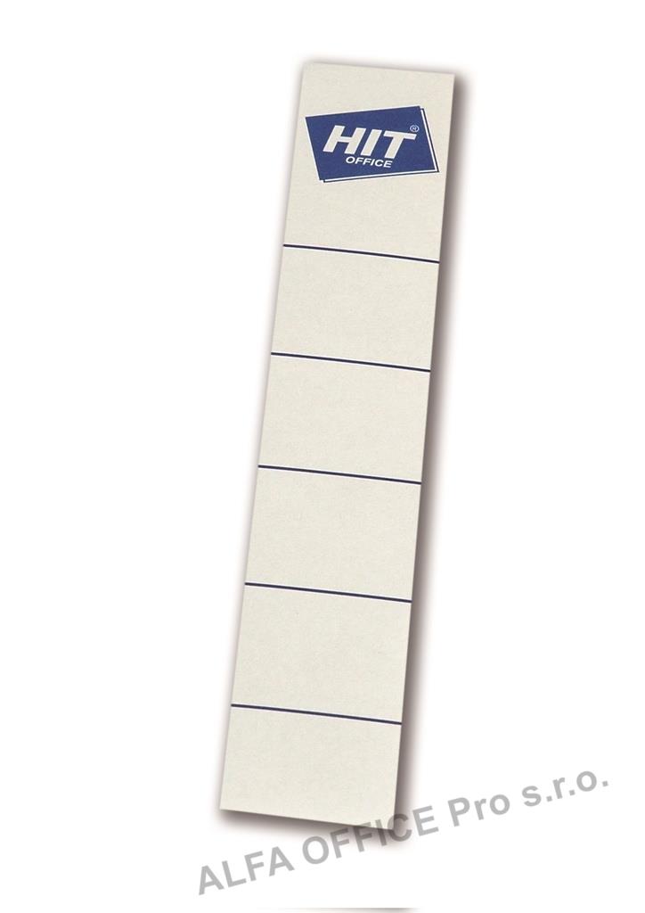 Štítky na pořadače samolepicí - pro pořadače šíře 75 mm / 10 ks