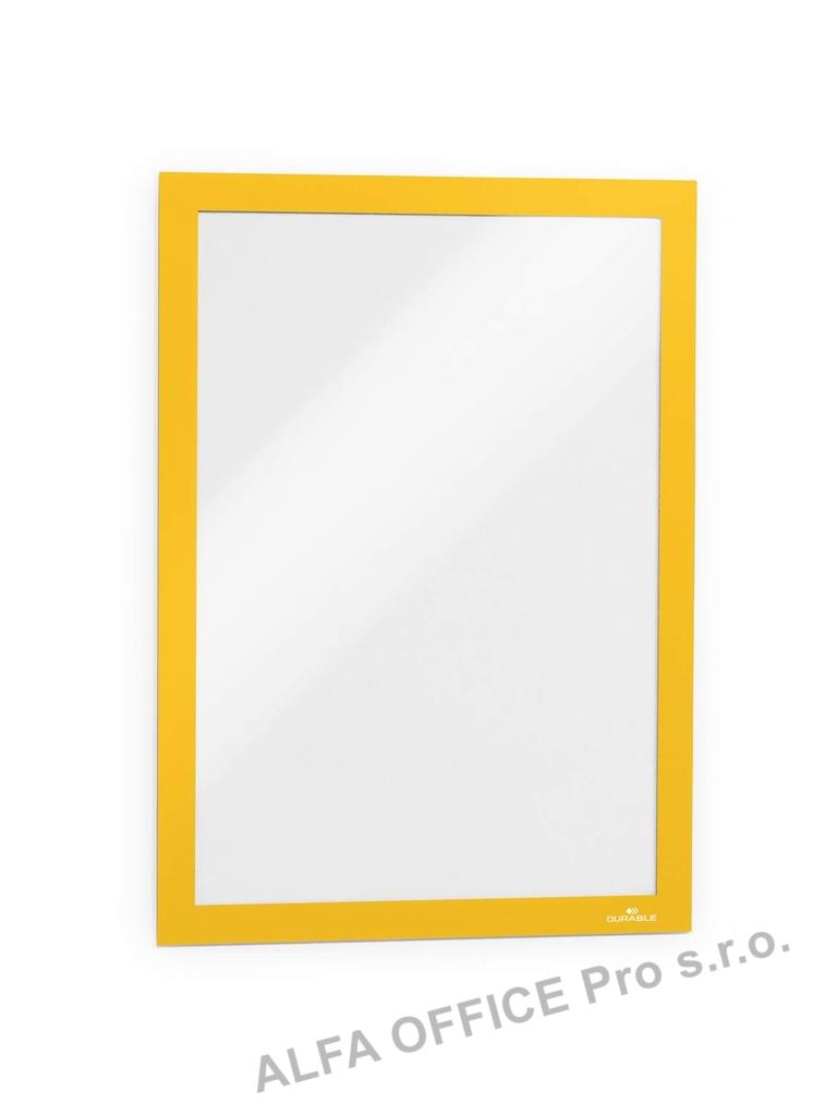 Rámeček samolepicí DURAFRAME® - A4 / žlutá / 2 ks