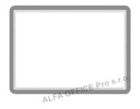 Kapsy magnetické Magneto - A4 / stříbrná / 2 ks