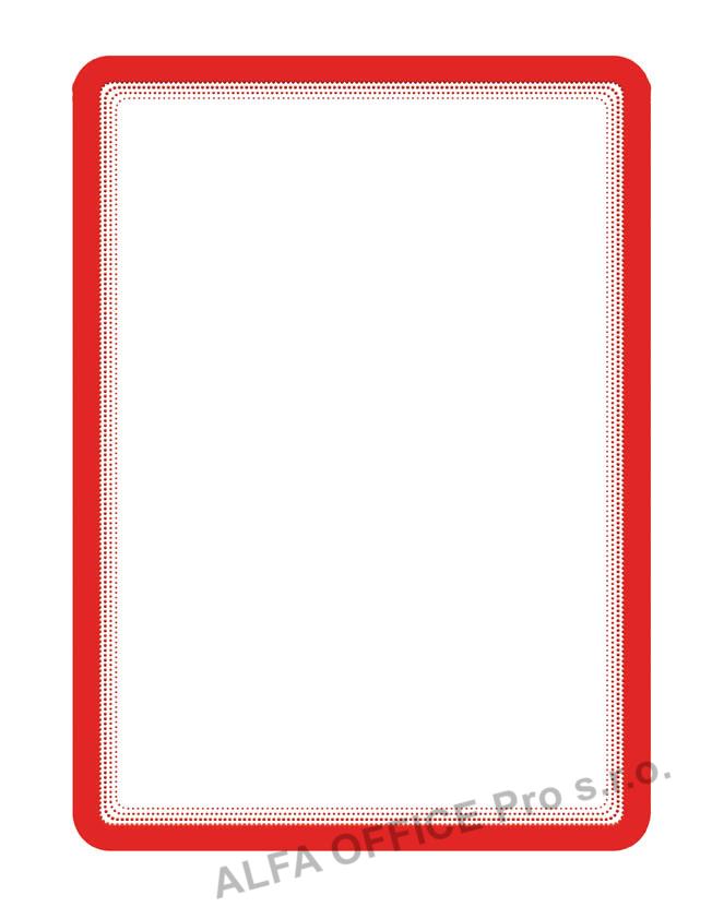 Kapsy samolepicí Magneto - A4 / červená / 2 ks