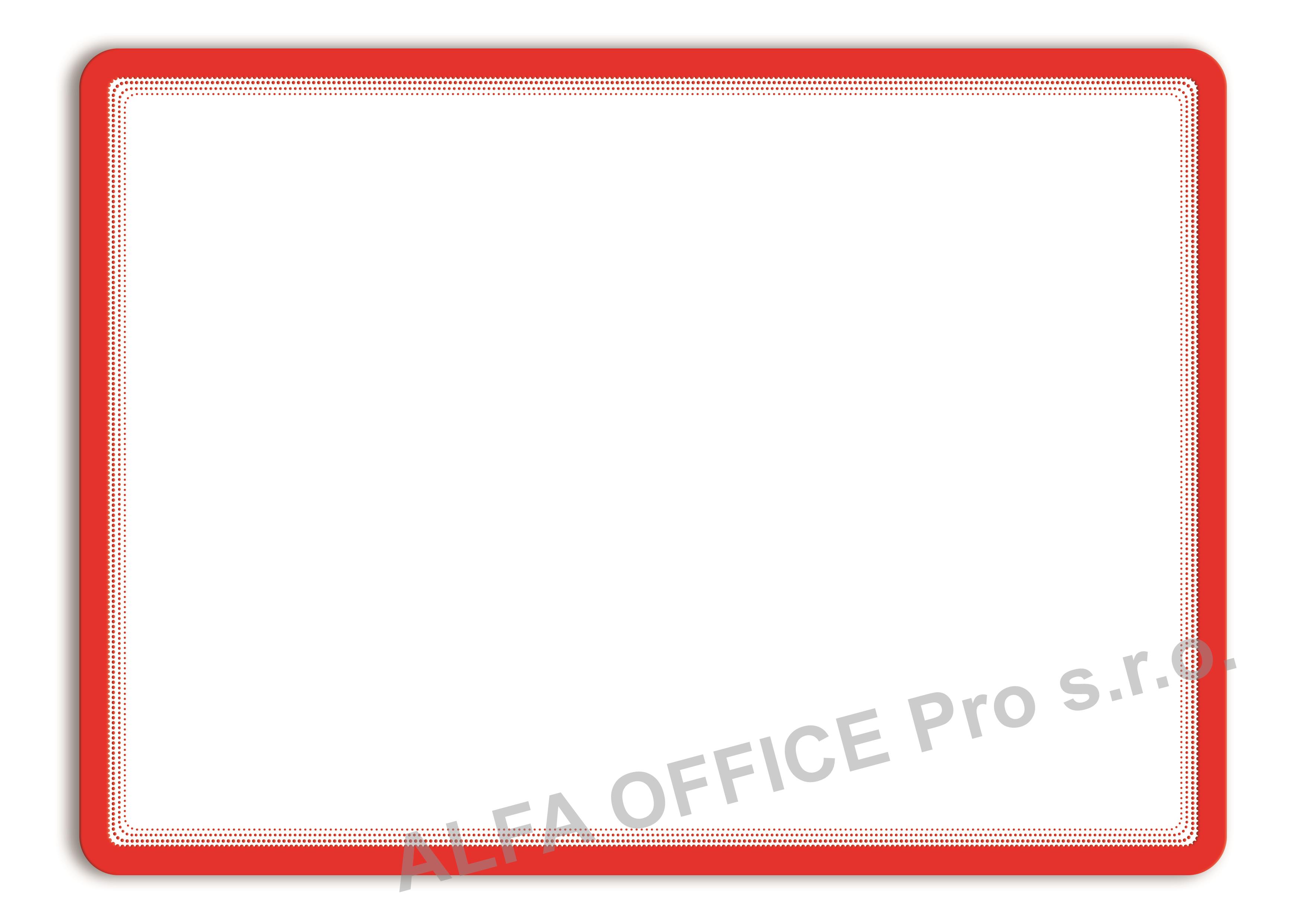 Kapsy samolepicí Magneto - A3 / červená / 2 ks