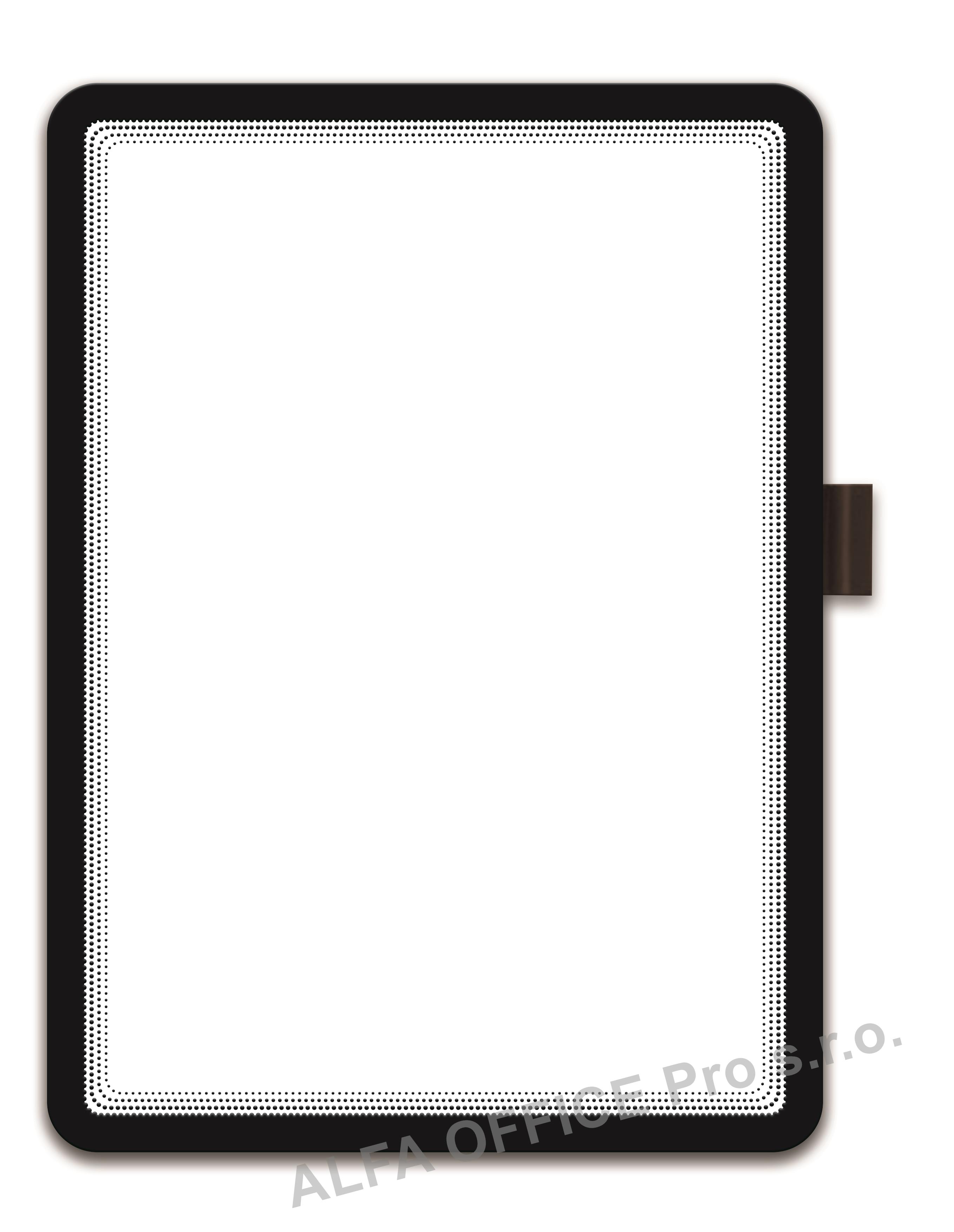 Kapsy samolepicí Magneto - A4 / černá / s okem na pero