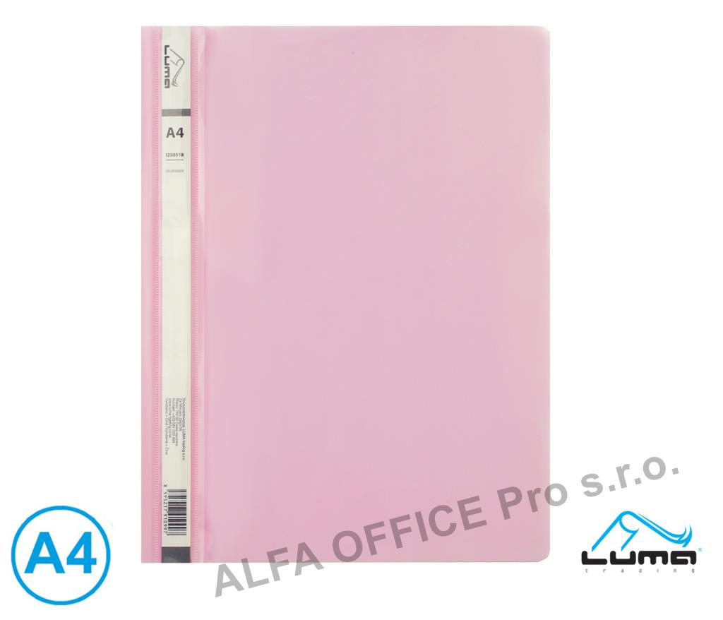 Rychlovazač A4 plastový LUMA - pastelová fialová