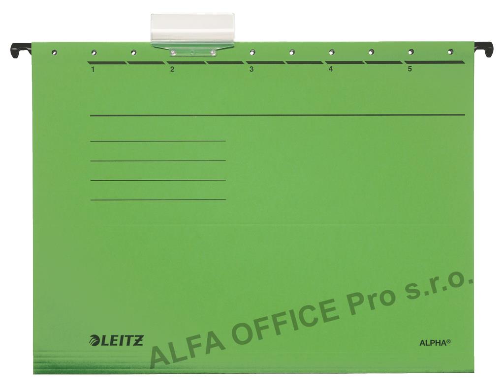 Závěsné desky Leitz Alpha - zelená