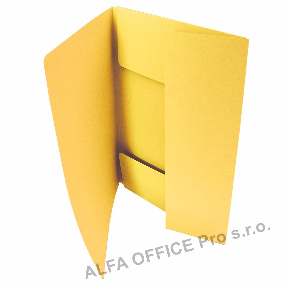 Odkládací mapy 253 Classic - se třemi chlopněmi - žlutá