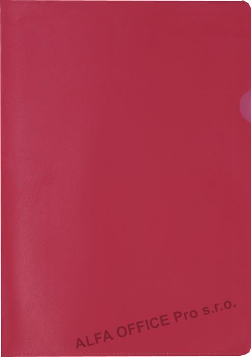 Zakládací obal A4 barevný - tvar L / červená / 100 ks