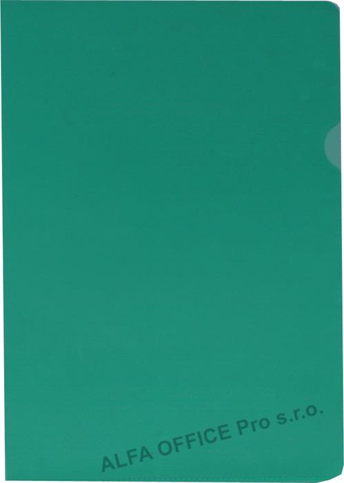 Zakládací obal A4 barevný - tvar L / zelená / 100 ks