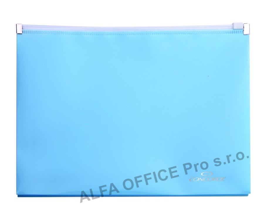 Spisové desky na zip CONCORDE - A5 / pastelová modrá