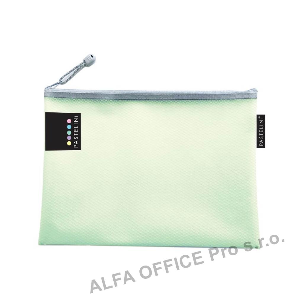 Spisové desky na zip síťované PASTELINi - A5 / zelená