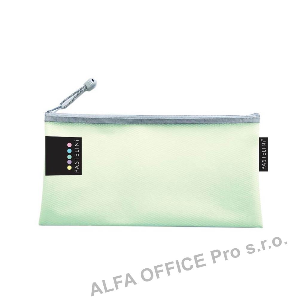 Spisové desky na zip síťované PASTELINi - DL / zelená