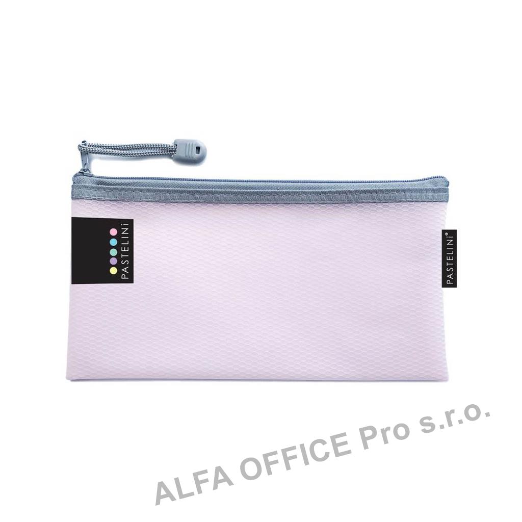 Spisové desky na zip síťované PASTELINi - DL / růžová