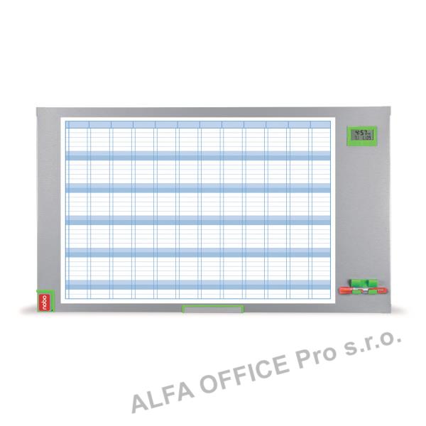 Plánovací tabule PLUS - roční / 725 x 50 x 1178