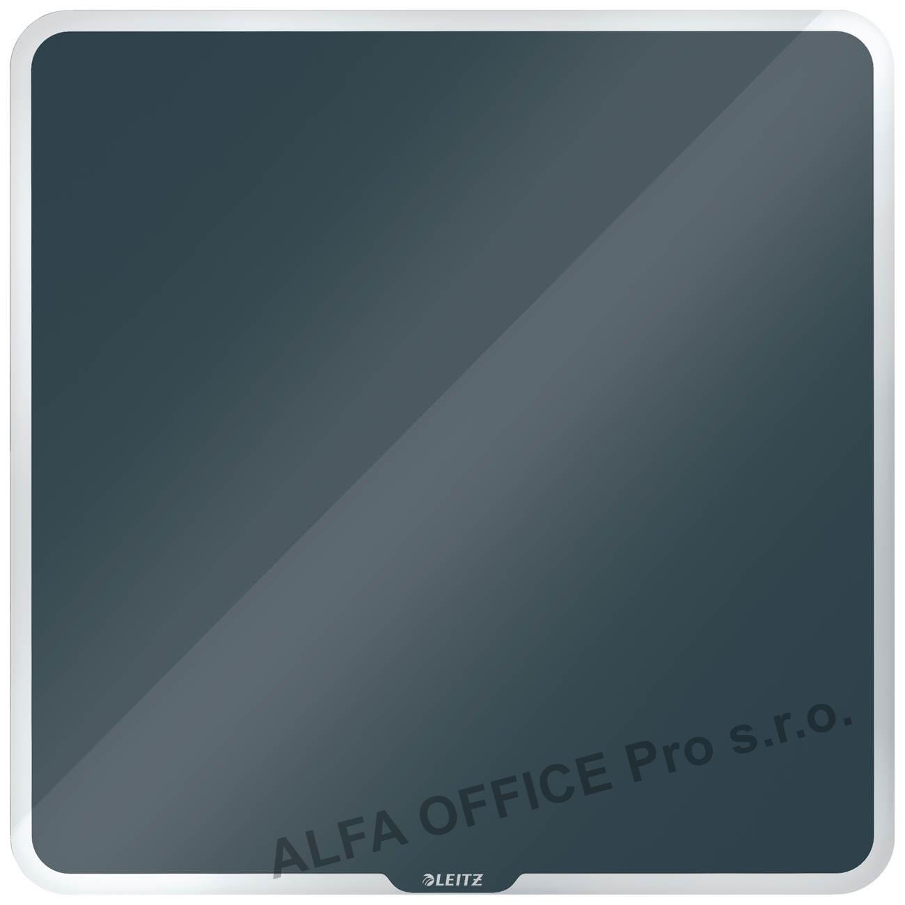 Tabule magnetická skleněná Leitz COSY - 45 x 45 cm / sametově šedá