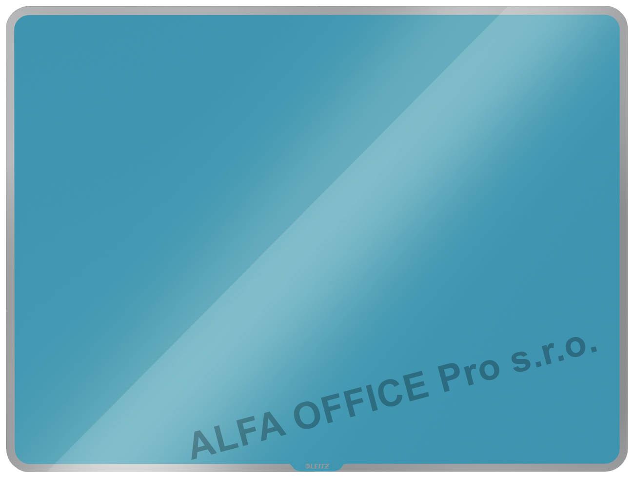 Tabule magnetická skleněná Leitz COSY - 80 x 60 cm / klidná modrá