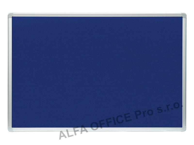 Tabule filcová v hliníkovém rámu ARTA - 60 x 90 cm / modrá