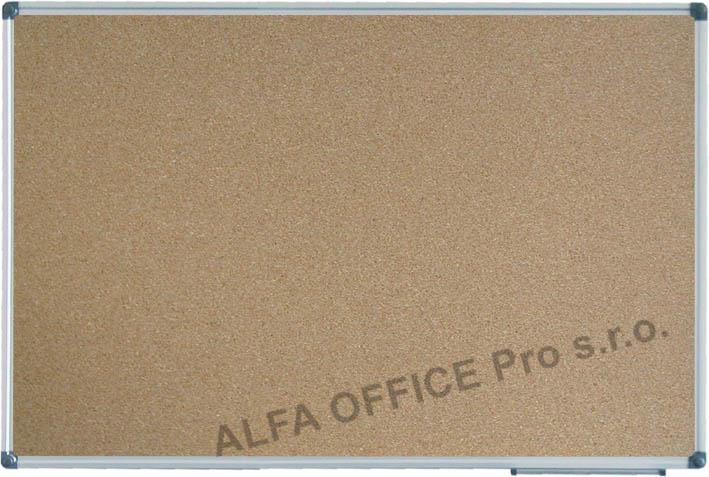 Tabule korkové - 90 x 120 cm / Alu rám