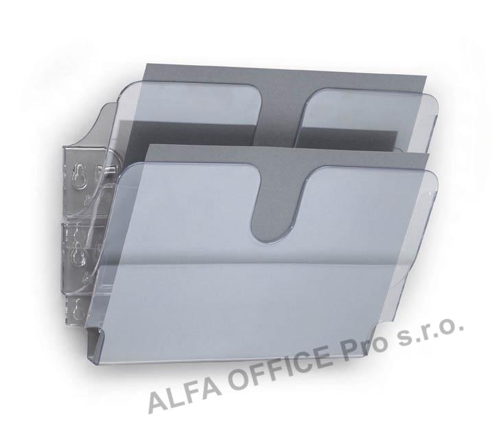 Držáky na prospekty Flexiplus - 2 / A4 / čirý / na šířku