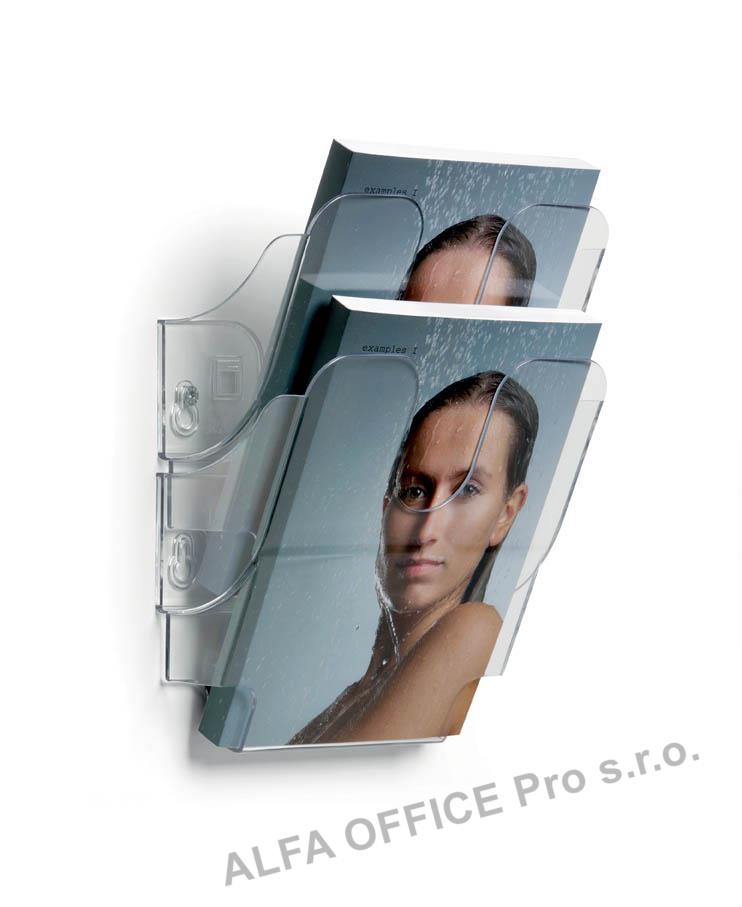 Držáky na prospekty Flexiplus - 2 / A5 / čirý / na výšku