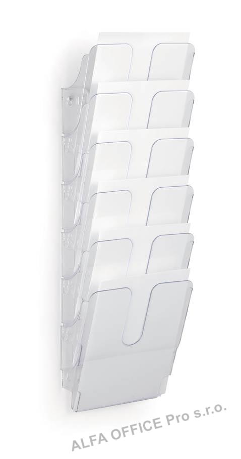 Držáky na prospekty Flexiplus - 6 / A4 / čirý / na výšku