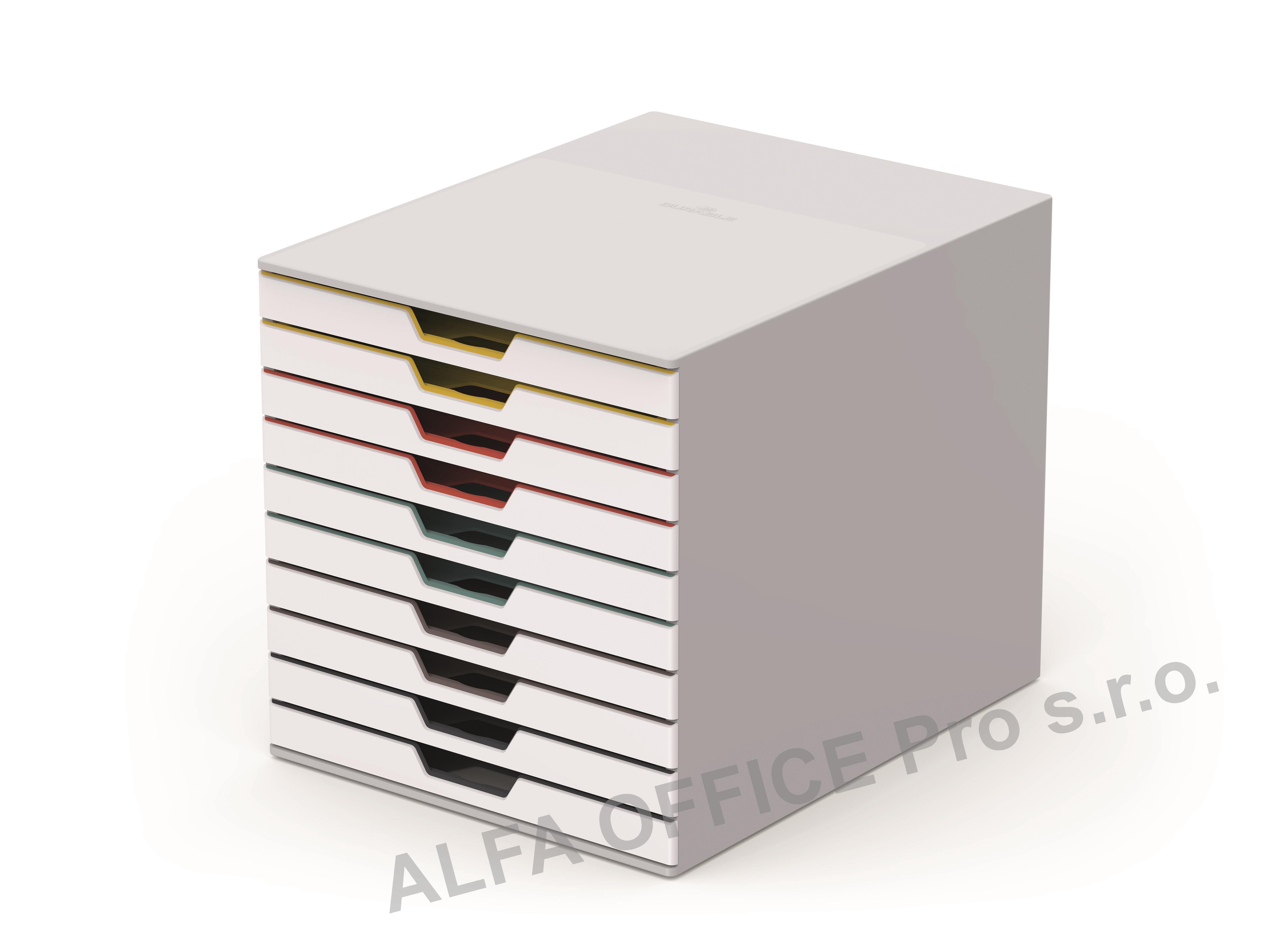 Zásuvkový box VARICOLOR® MIX - 10 zásuvek / bílá