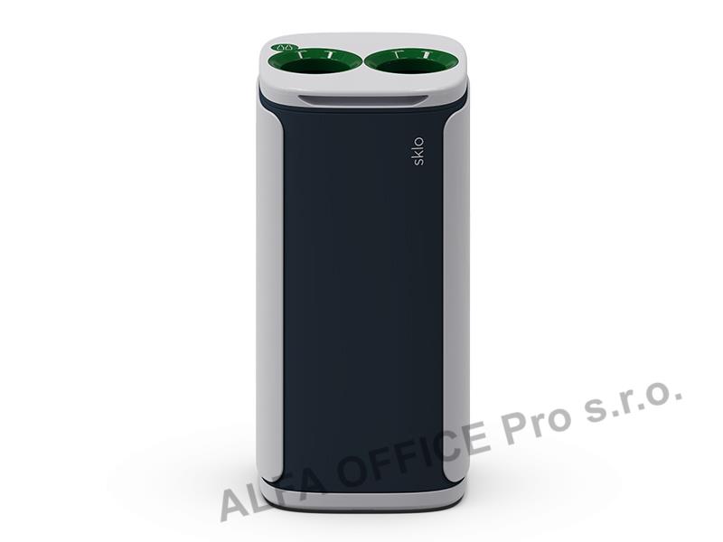 Odpadkový koš KOBRA WASTEE na sklo - 60 L / zelená