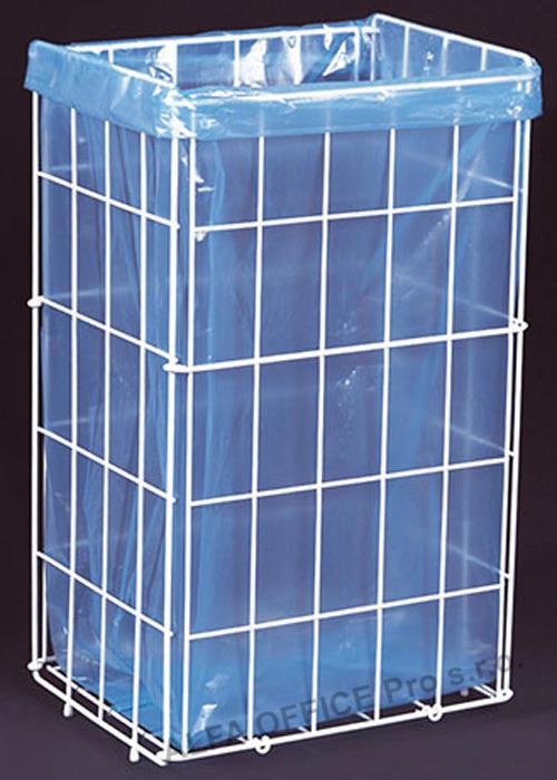 Koš na použité papírové ručníky - nerez bílá / 47 litrů