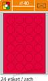 Print etikety A4 pro laserový tisk - fluorescentní - kulaté prům.40 mm ( 24 etiket / arch)