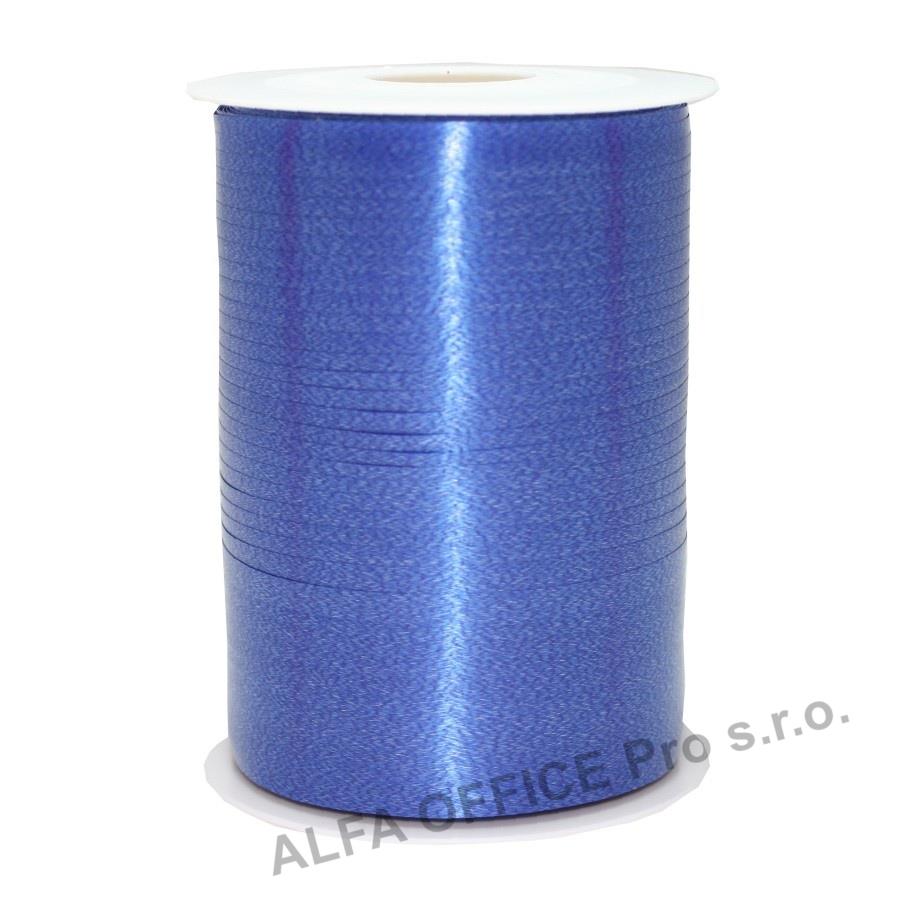 Ozdobná stuha vánoční - modrá / 500m