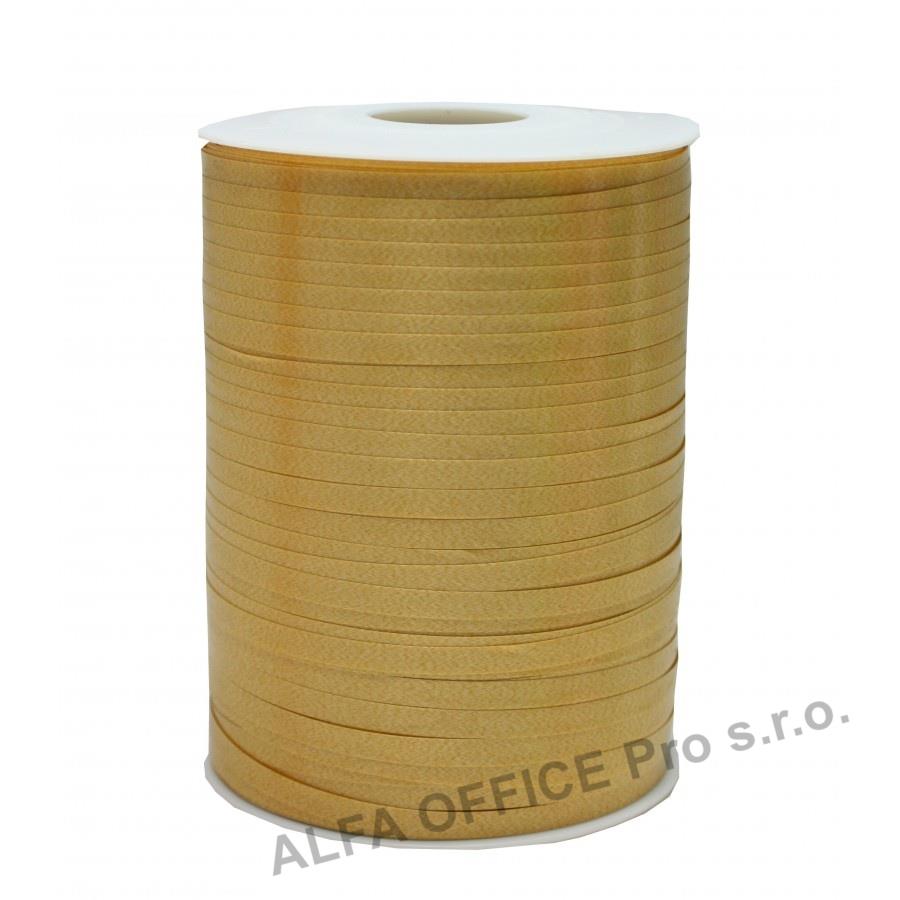 Ozdobná stuha vánoční - zlatá / 500m