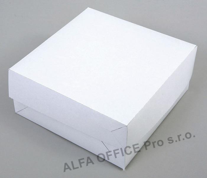 Dortová krabice bílá - 20 x 20cm / malá