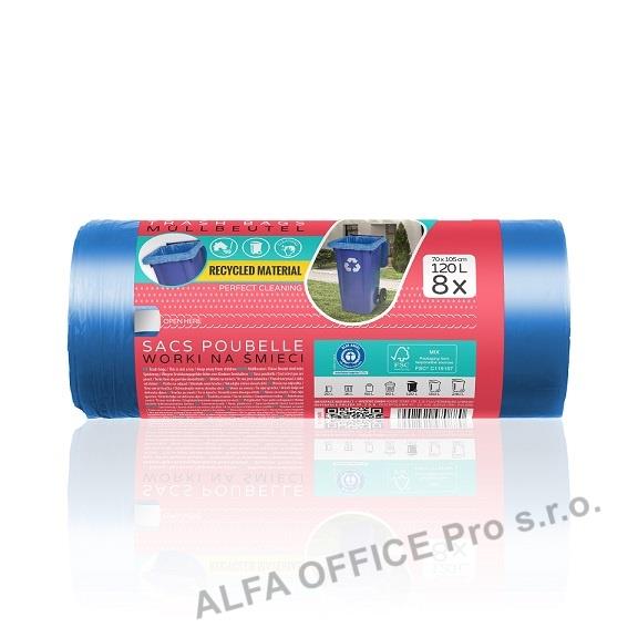 Pytle do koše ViGO! stahovací - 60x68 cm / 60l / 25my / 15ks / černá