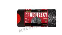 Pytle Alufix Aluflexy stahovací - 52x69cm / 45l / 30my / 10ks / stříbrnočerná