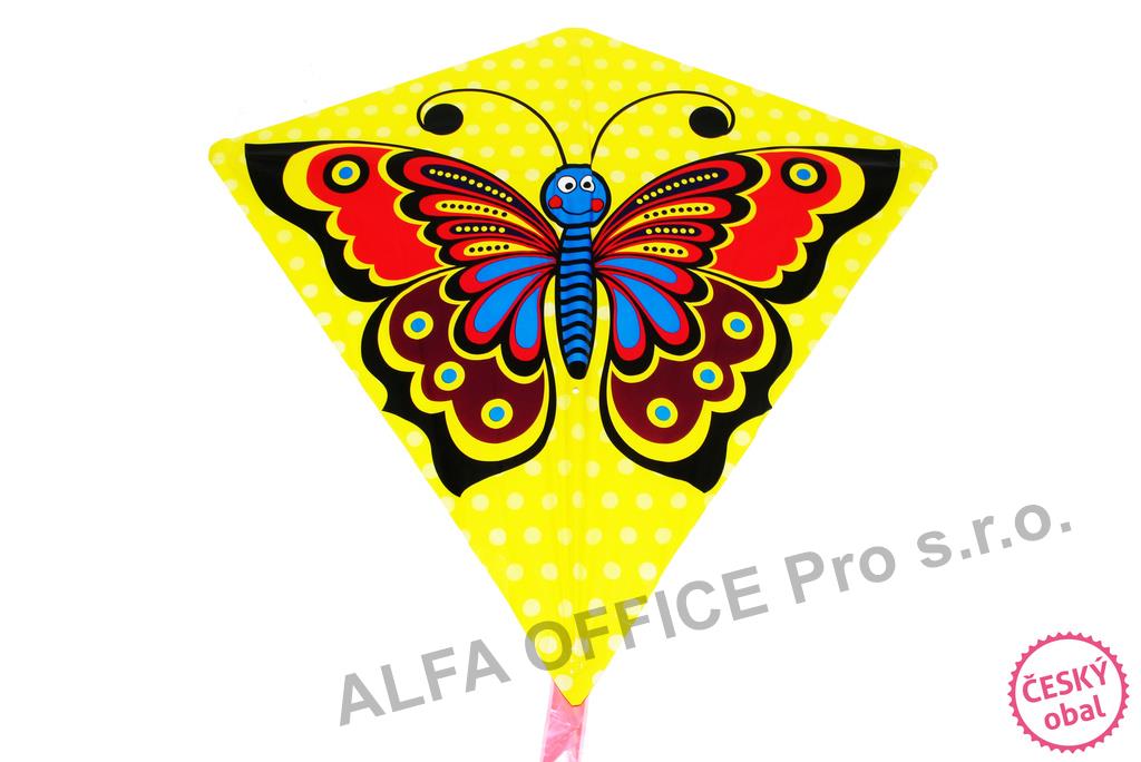 Létající drak Motýl - 68 x 73 cm