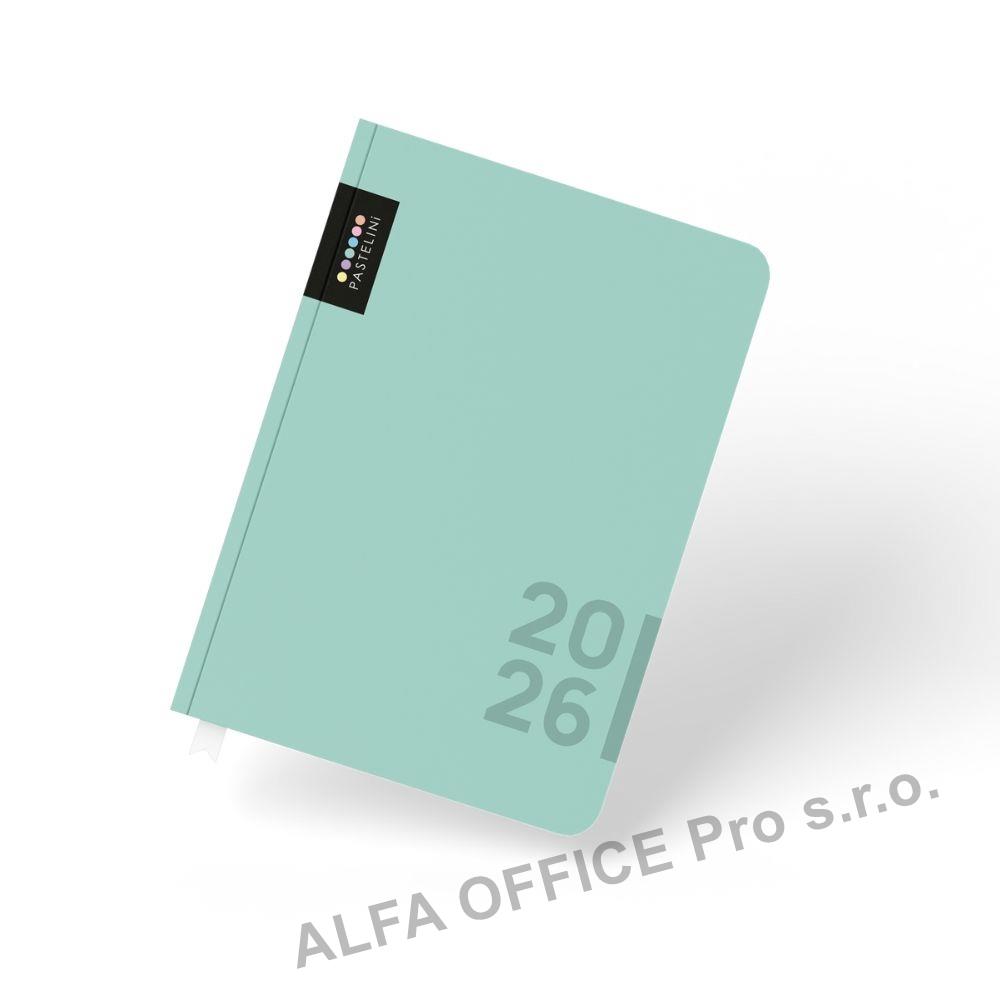 Diář PASTELINi - A5 / denní / zelená