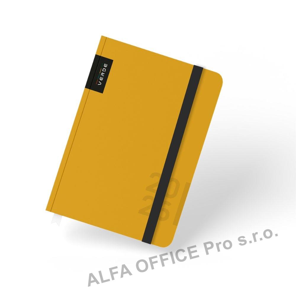 Diář VERDE - A6 / týdenní / hořčice