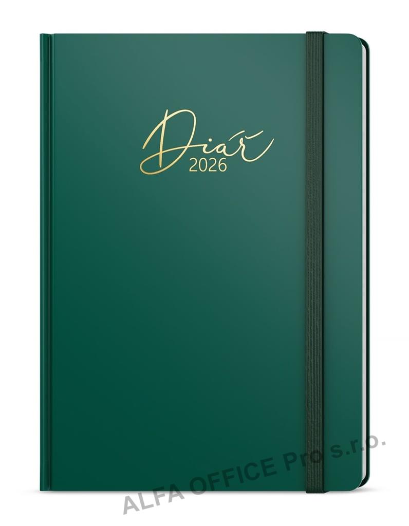 Diář LUXI - B6 / týdenní / zelená