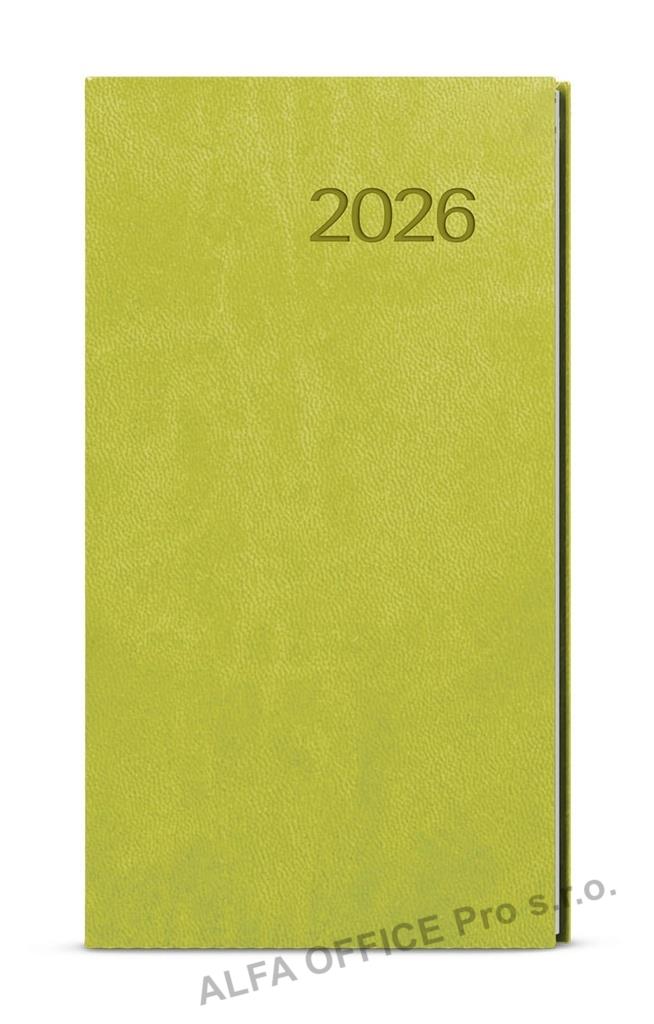 Diář VIVELLA - týdenní kapesní / zelená