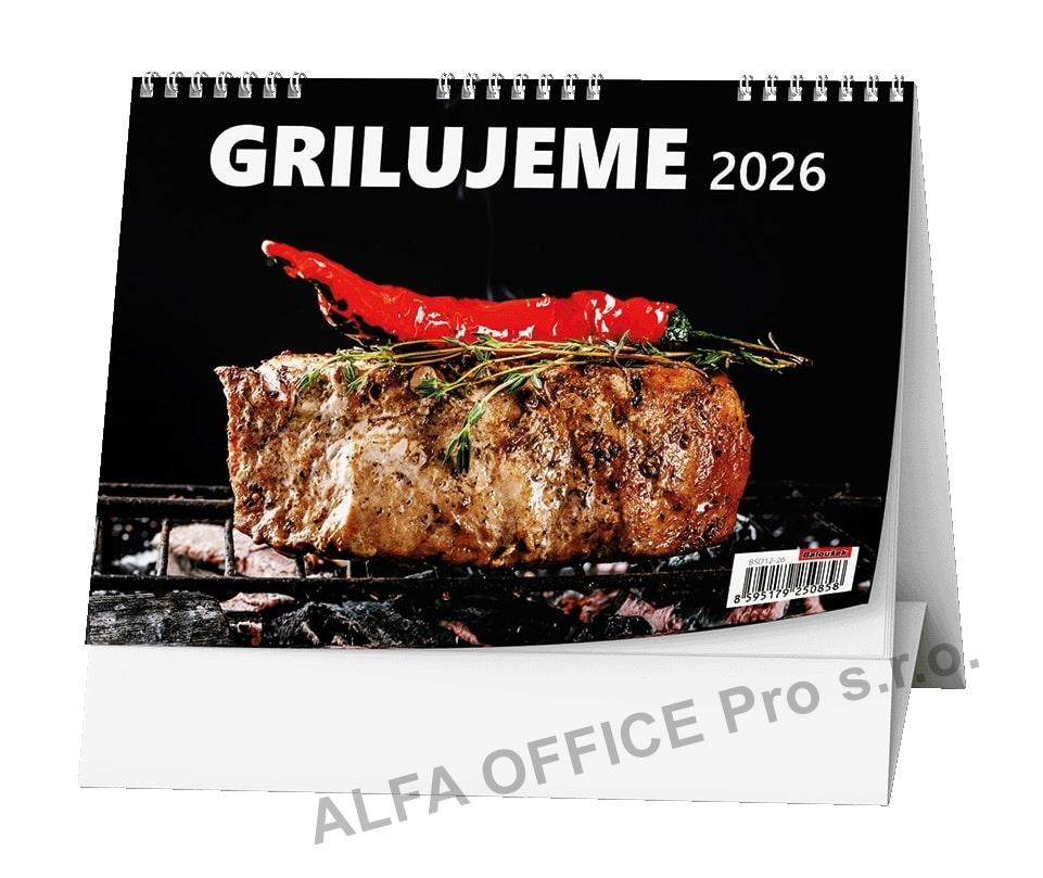 Kalendář stolní obrázkový - Grilujeme / BSD12